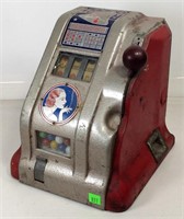 +Slot Machine - Liberty Bell, metal case, sloped