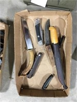 Box of Knives & Scabbards (Puma Etc)