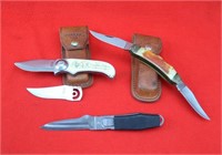 (3) Parker Knives-Pivot Lock, Lockback & IMAI K236