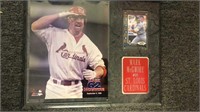 Mark McGwire St Louis Cardinals plaque as is