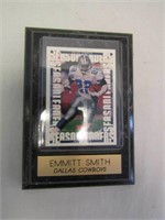 Emmit Smith Dallas Cowboy Football Card Plaque