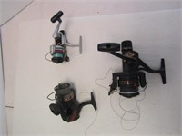 3 Spinning Fishing Reels-Ryobi, Shimano, & Shakesp