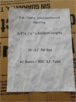 Oak cherry solid hardwood flooring