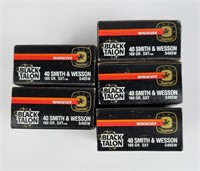 5 Boxes Winchester Black Talon 40mm S&W
