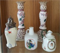 814 - MIXED LOT OF 5 PORCELAIN DECOR