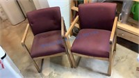 TWO OFFICE LOUNGE CHAIRS