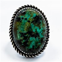 NAVAJO Turquoise & Silver Statement Ring