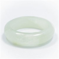 Millard Polished Light Green Jade Band Ring