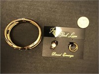 Park Lane Small Loop Pierced Earrings & Bracelet