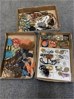 Lot: 3 Bxs. of Necklaces & Costume Jewelry.