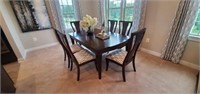 7PC-DINING TABLE W/6-CHAIRS