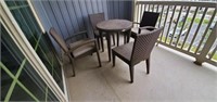 5PC-OUTDOOR TABLE W/4-CHAIRS