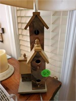 BIRDHOUSE LAMP AND PLANTERS