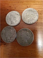 1922 SILVER PEACE DOLLARS  - 4 TIMES YOUR MONEY