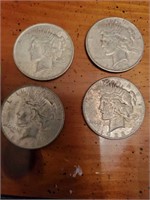 1928 SILVER PEACE DOLLARS - 4 TIMES YOUR MONEY