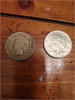 1924 SILVER PEACE DOLLARS - 2 TIMES YOUR MONEY