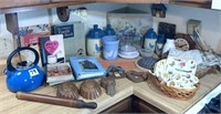 chicken canisters, cookbooks & misc. kitchen
