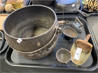 Lot of Cast Iron and Primitive Items.
