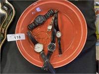 Fiesta plate w ladies and men’s watches and