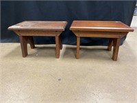 Lot of two foot stools.