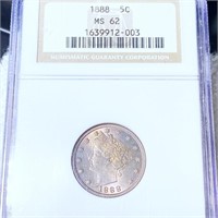 1888 Liberty Victory Nickel NGC - MS62