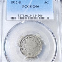 1912-S Liberty Victory Nickel PCGS - G06