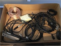 Speaker wire, HDMI cables, extension cord