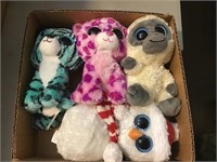 4 Ty stuffed animal toys