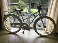 26” Huffy Deluxe Cruiser bike w/ metal basket,
