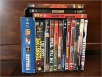 Box lot of western DVD movies - see photo for