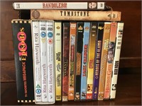 Box lot of Western DVD movies - see photo for