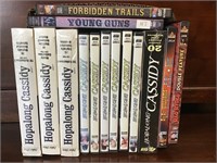 Box lot of Hopalong Cassidy DVD movies - see
