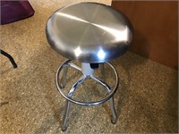 Stainless steel adjustable height stool