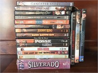 DVD’s Westerns including Silverado