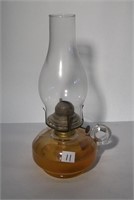 Vintage Finger Oil Lamp with Chimney