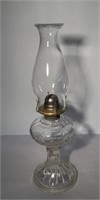 Vintage Clear Glass Oil Lamp