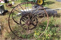 2 MASSEY HARRIS STEEL WHEELS - 52"