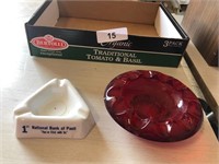 1st National Bank Of Paoli Ash Tray &