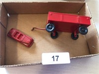 Ertl Wagon & Manoil Plastic Car