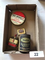 Small Metal Advertising Tins