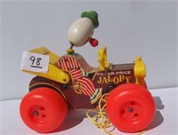 Old Fisher-Price Jalopy  Pull Toy