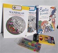 Adult Colouring Books & Pencil Crayons