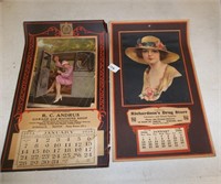 1934 &1936 Calendars  Weston,Ontario