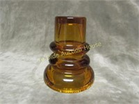 NIA amber glass 1977 insulator paperweight