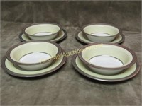 a lantier limoges porcelain silver edge bowls