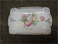 victorian calling card porcelain tray