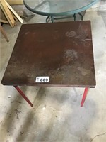 WOODEN CARD TABLE