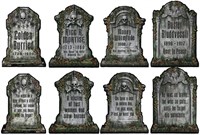 Tombstone Cutouts 4 Pieces 15" Tall