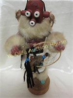 Hand Made Hopi Kachina Indian Doll Dream Catcher