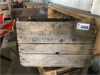 WOODEN BOX  STAMPED GERMANY